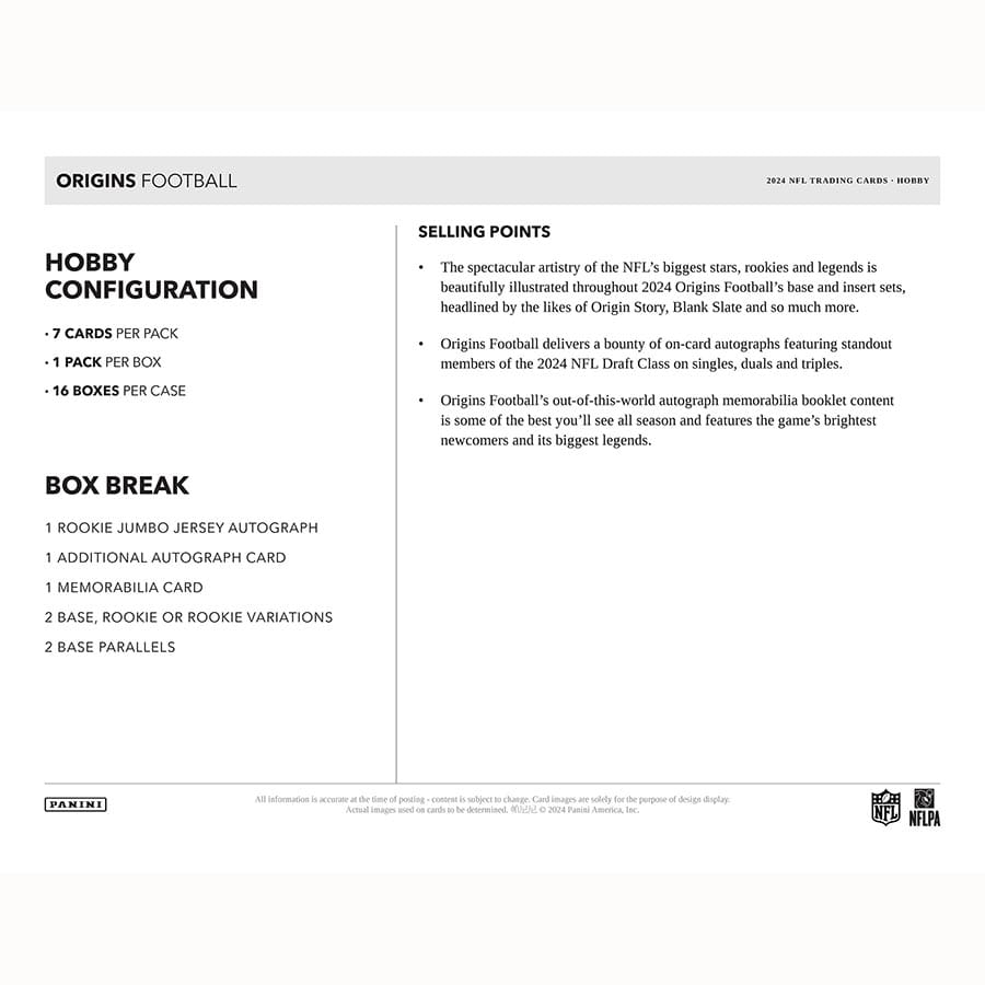 Best Deal - 2024 Panini Origins Football Hobby Box