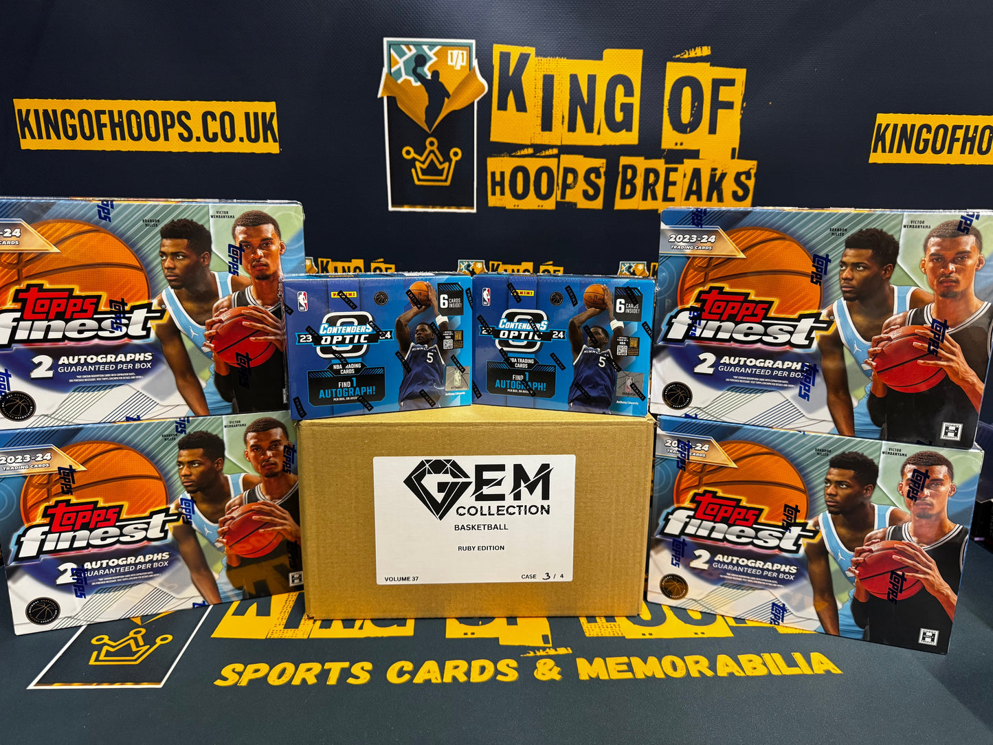 Best Deal - Basketball Break #1653 12-box SUNDAY MEGA Gem Collection- Topps Finest- Contendera Optic mixer- random team break