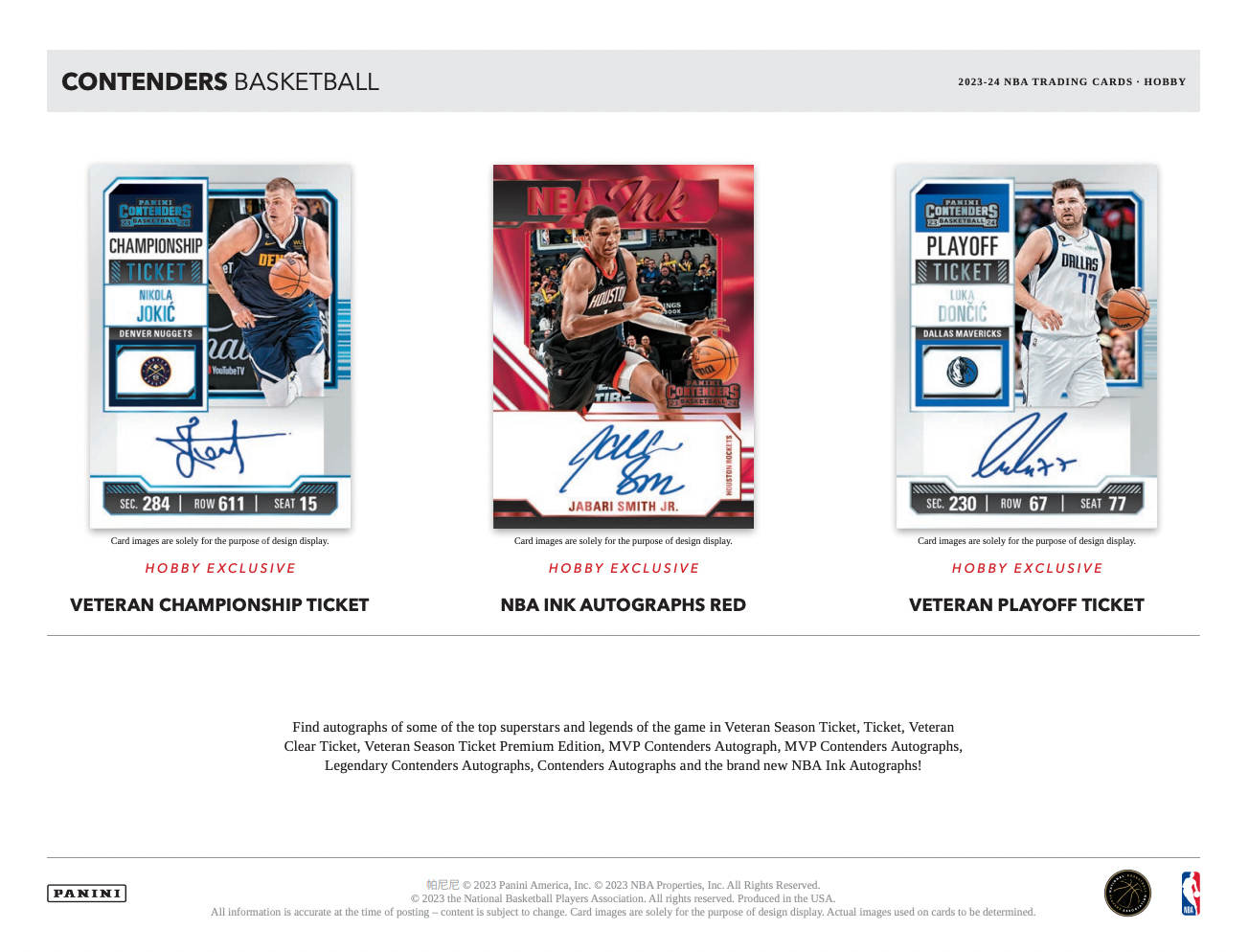 Best Deal - 2023/24 Panini Contenders Basketball Hobby Box