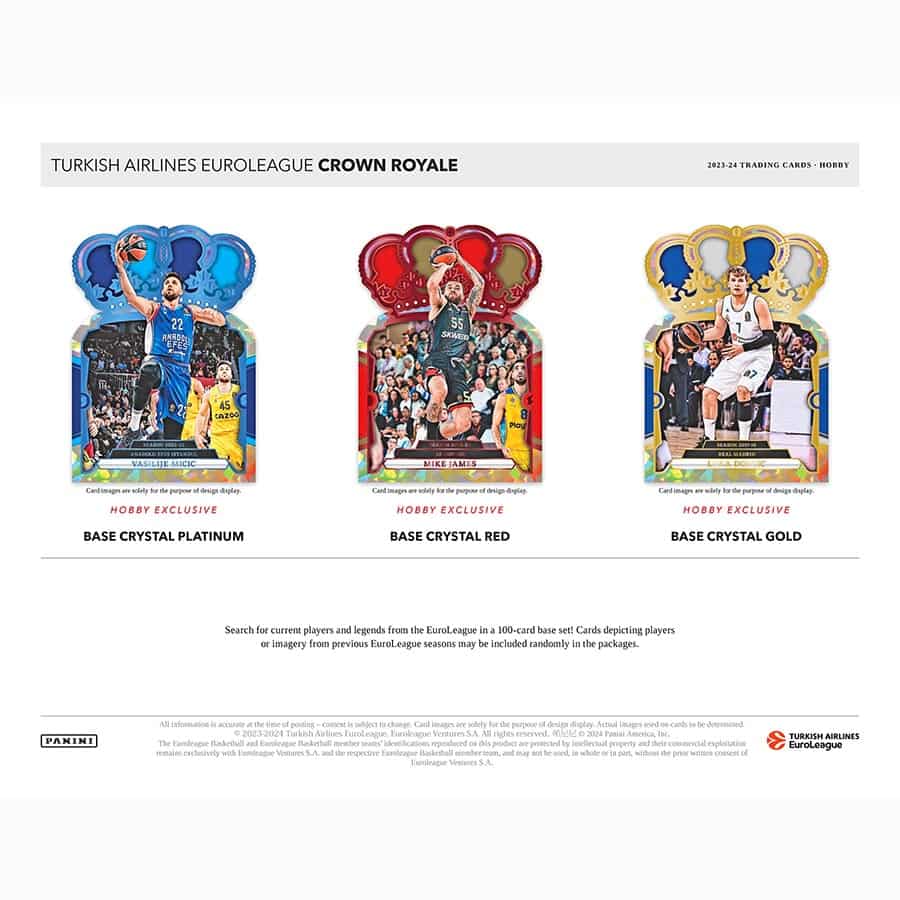 Best Deal - 2023/24 Panini Crown Royale Euroleague Basketball Hobby Box