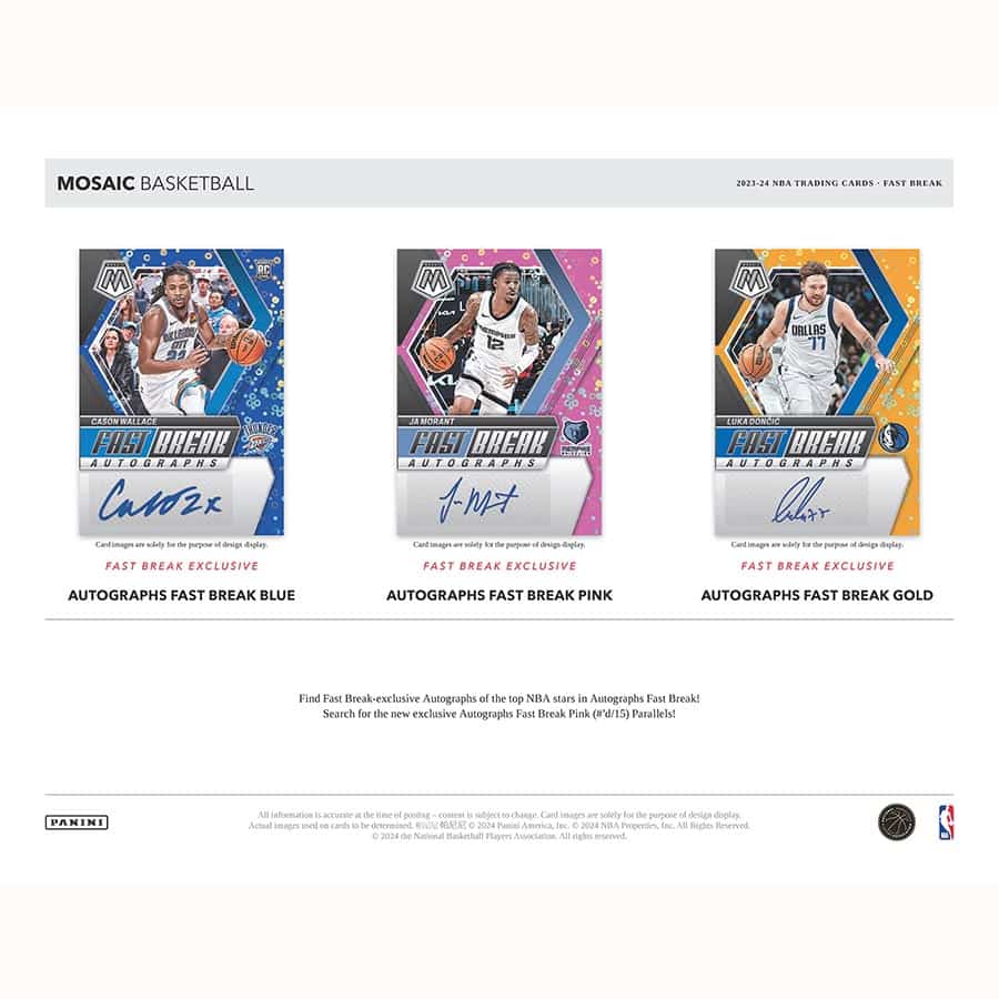 Best Deal - 23-24 Panini Mosaic Fast Break Basketball Hobby Box