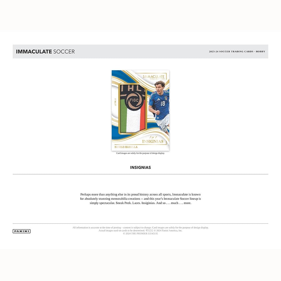 Best Deal - 2023/24 Panini Immaculate Soccer Hobby Box
