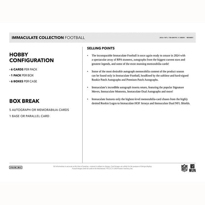 Best Deal - 2024 Panini IMMACULATE Football Hobby Box