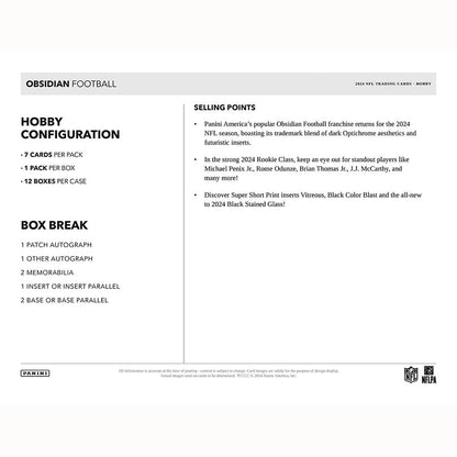 Best Deal - Panini Obsidian Football 2024 Hobby Box