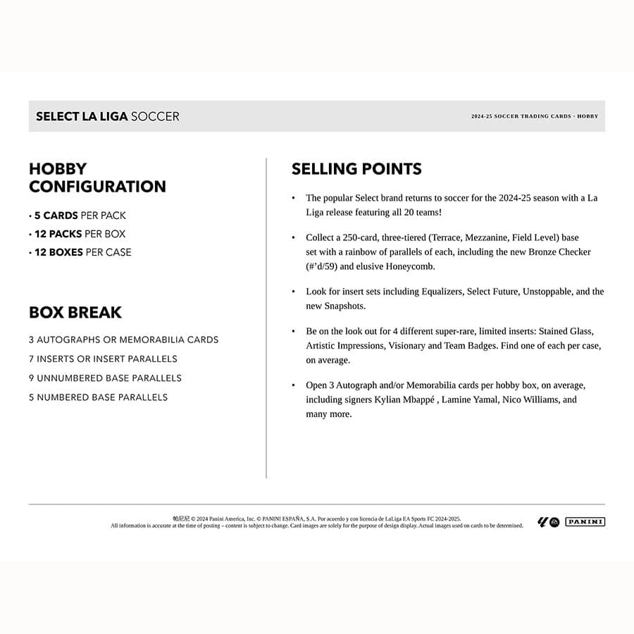 Best Deal - Panini Select La Liga Soccer 2024-25 Hobby Box