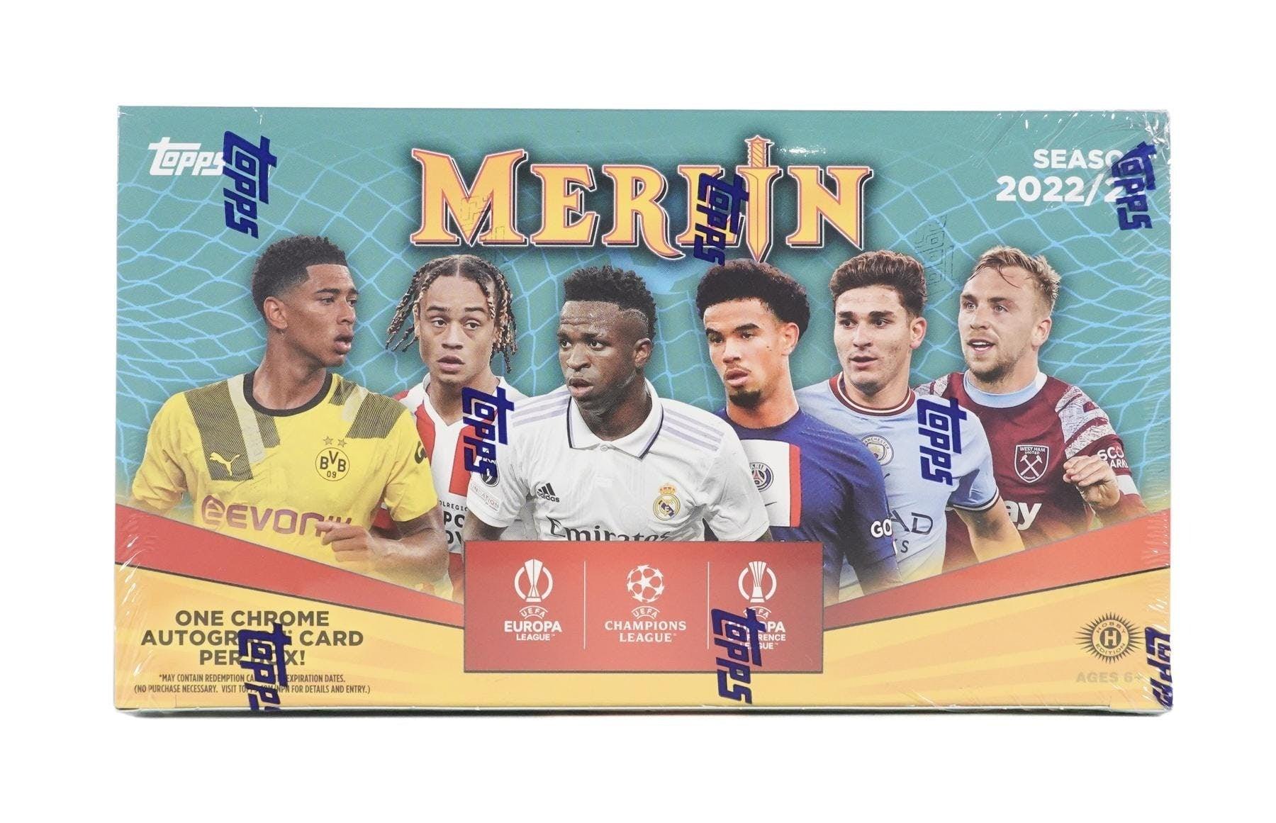 Best Deal - 22-23 Topps Merlin Chrome  UEFA Club Competitions Soccer Hobby Box Cards