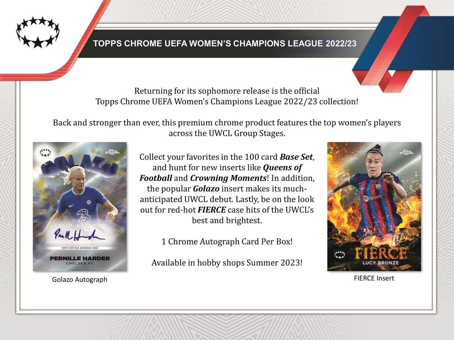 Best Deal - 2022-2023 Topps Chrome UEFA Women's Champions League Hobby Box