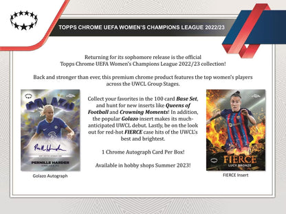 Best Deal - 2022-2023 Topps Chrome UEFA Women's Champions League Hobby Box