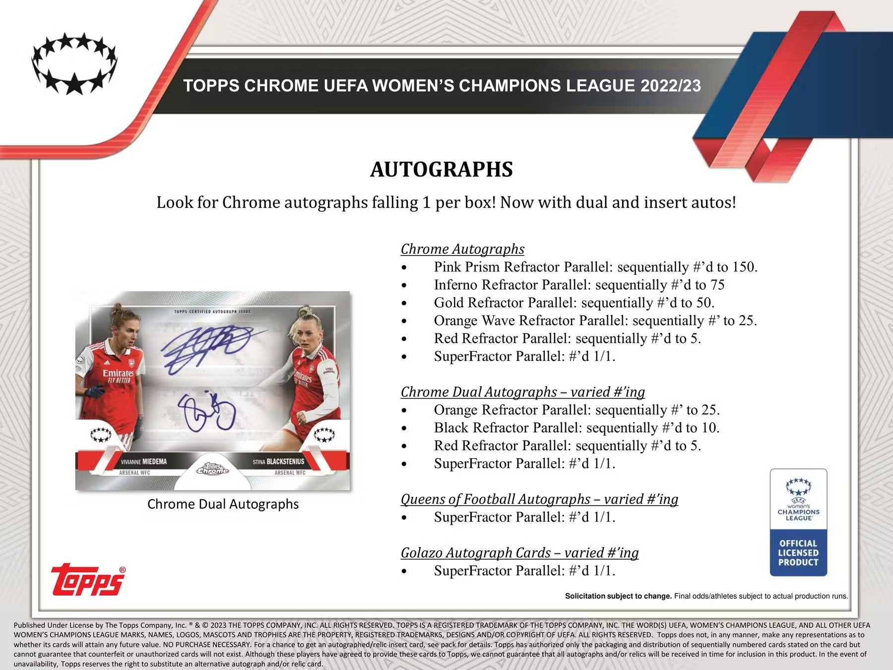 Best Deal - 2022-2023 Topps Chrome UEFA Women's Champions League Hobby Box