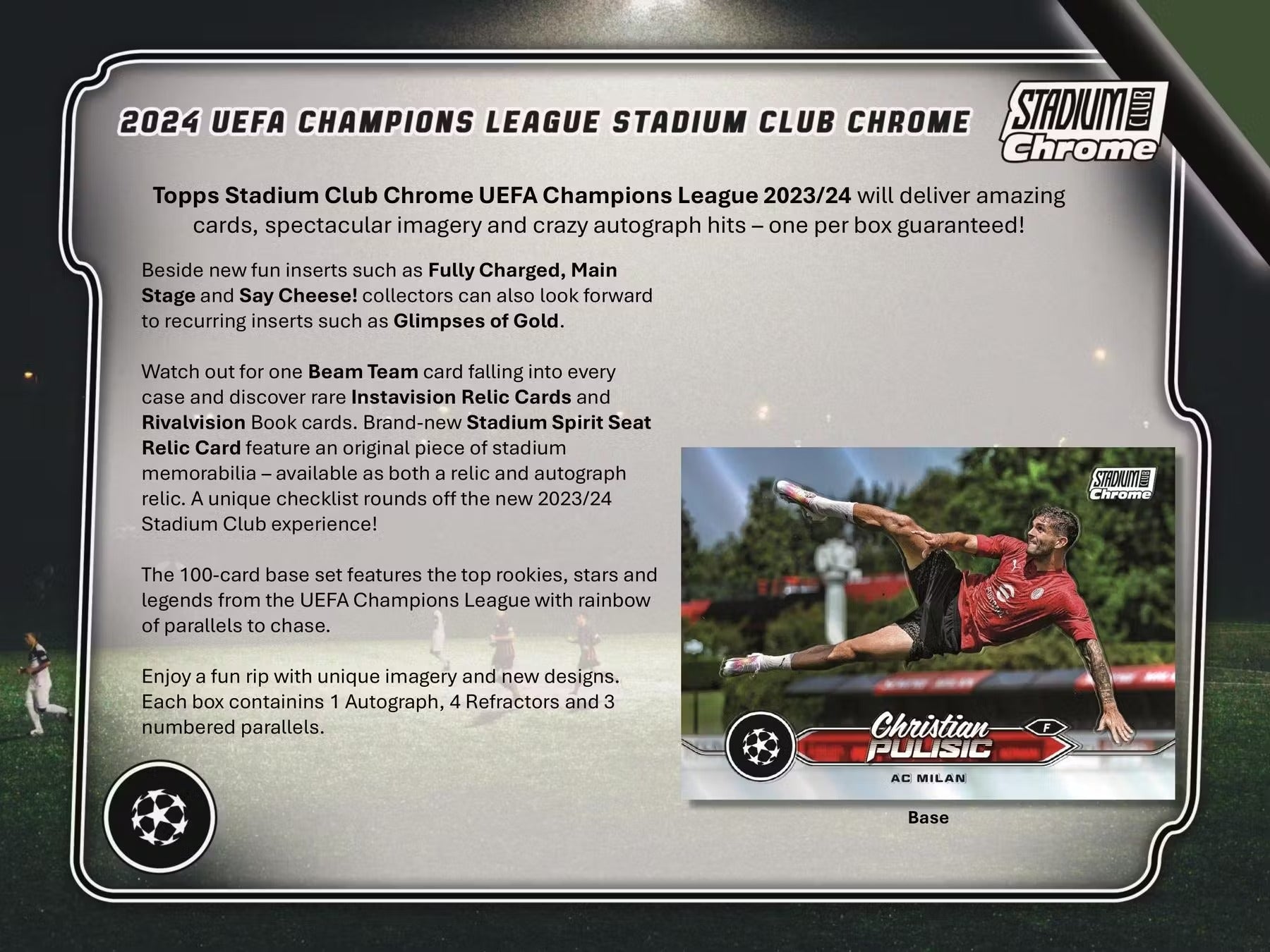 Best Deal - 2023/24 Topps Stadium Club Chrome UEFA Club Competitions Soccer Hobby Box