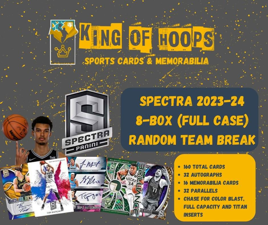 Best Deal - Basketball Break #1580 8-box (full case) Spectra 2023-24 hobby - random team break