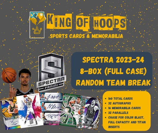 Best Deal - Basketball Break #1580 8-box (full case) Spectra 2023-24 hobby - random team break