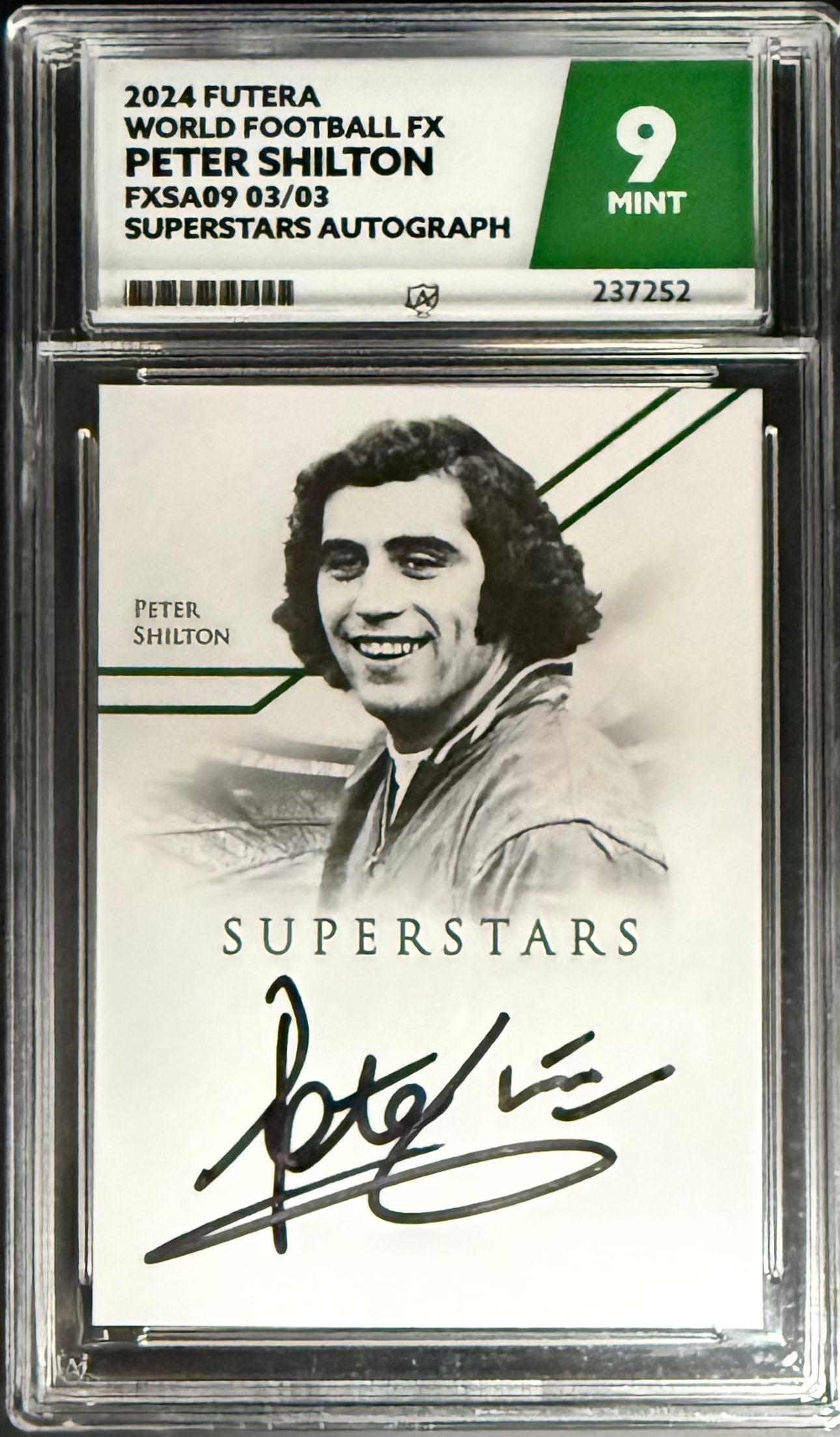 Best Deal - Futera Peter Shilton Superstars On Card Autograph Card /3 Futera World Football FX 2024 ACE9