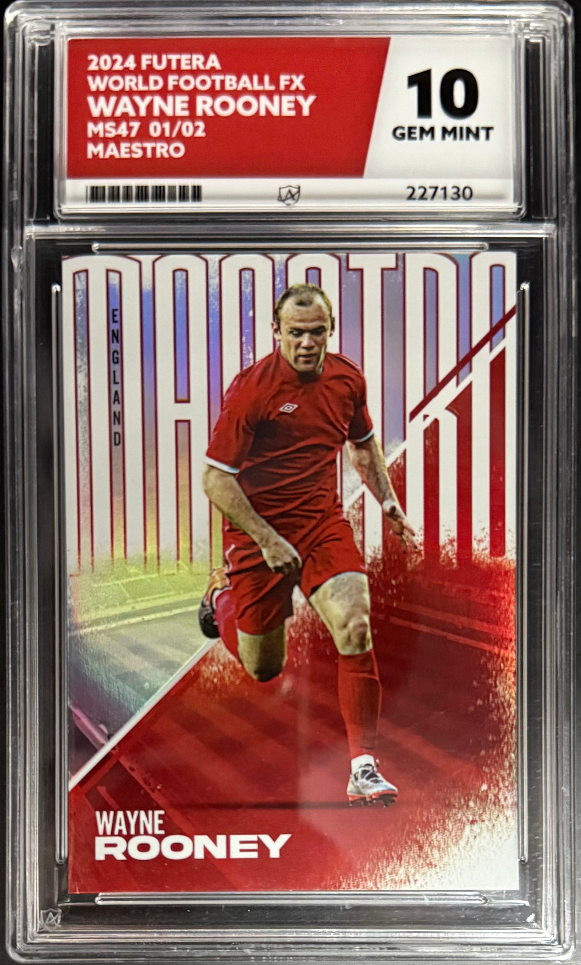 Best Deal - Futera Wayne Rooney Maestro Parallel Card /2 Futera World Football FX 2024 ACE10