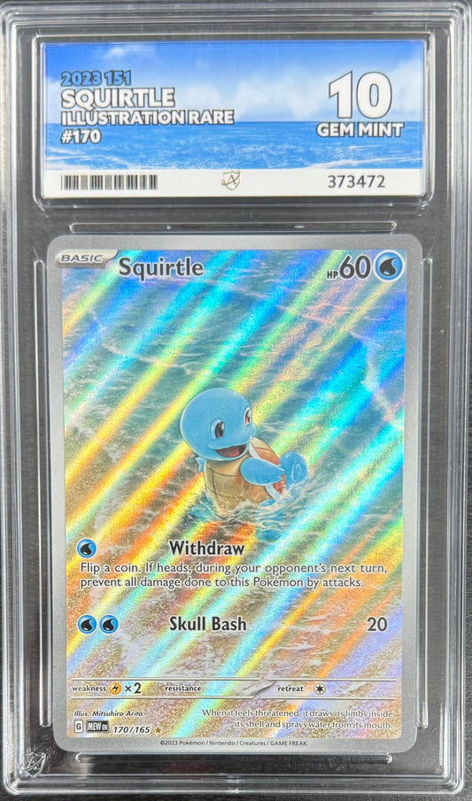 Best Deal - Pokemon Squirtle 170/165 Illustration Rare Pokemon 151 2023 ACE10