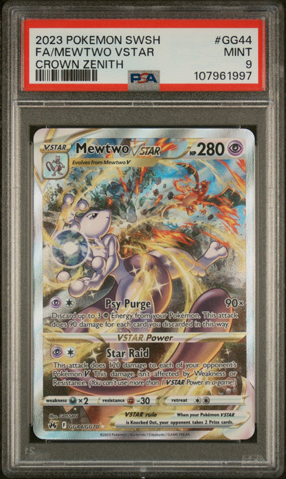 Best Deal - Pokemon Mewtwo Vstar GG44/GG70 Pokemon SWSH Crown Zenith 2023 PSA9