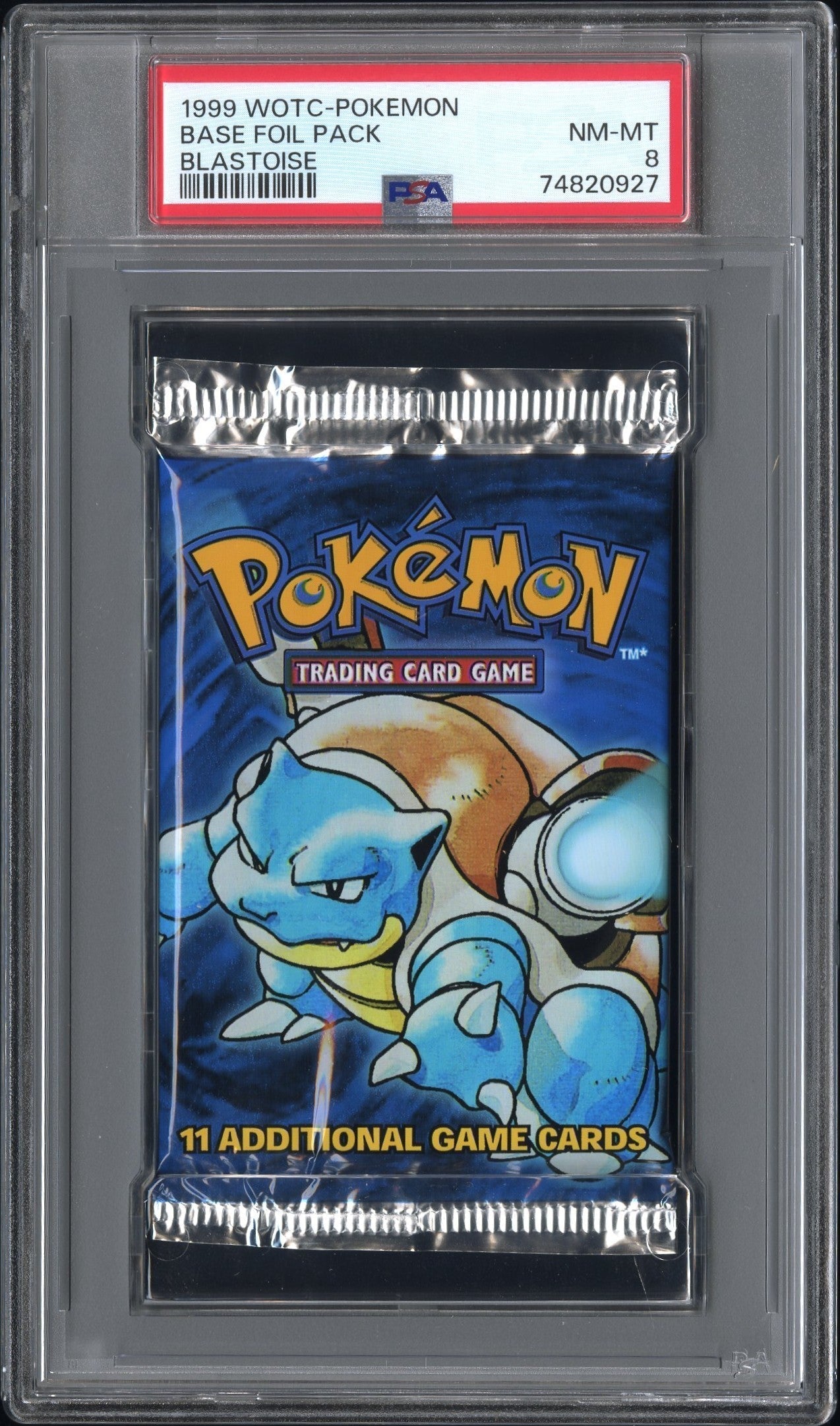 Best Deal - Pokemon Blastoise WOTC Pokemon Base Foil Pack 1999 PSA8