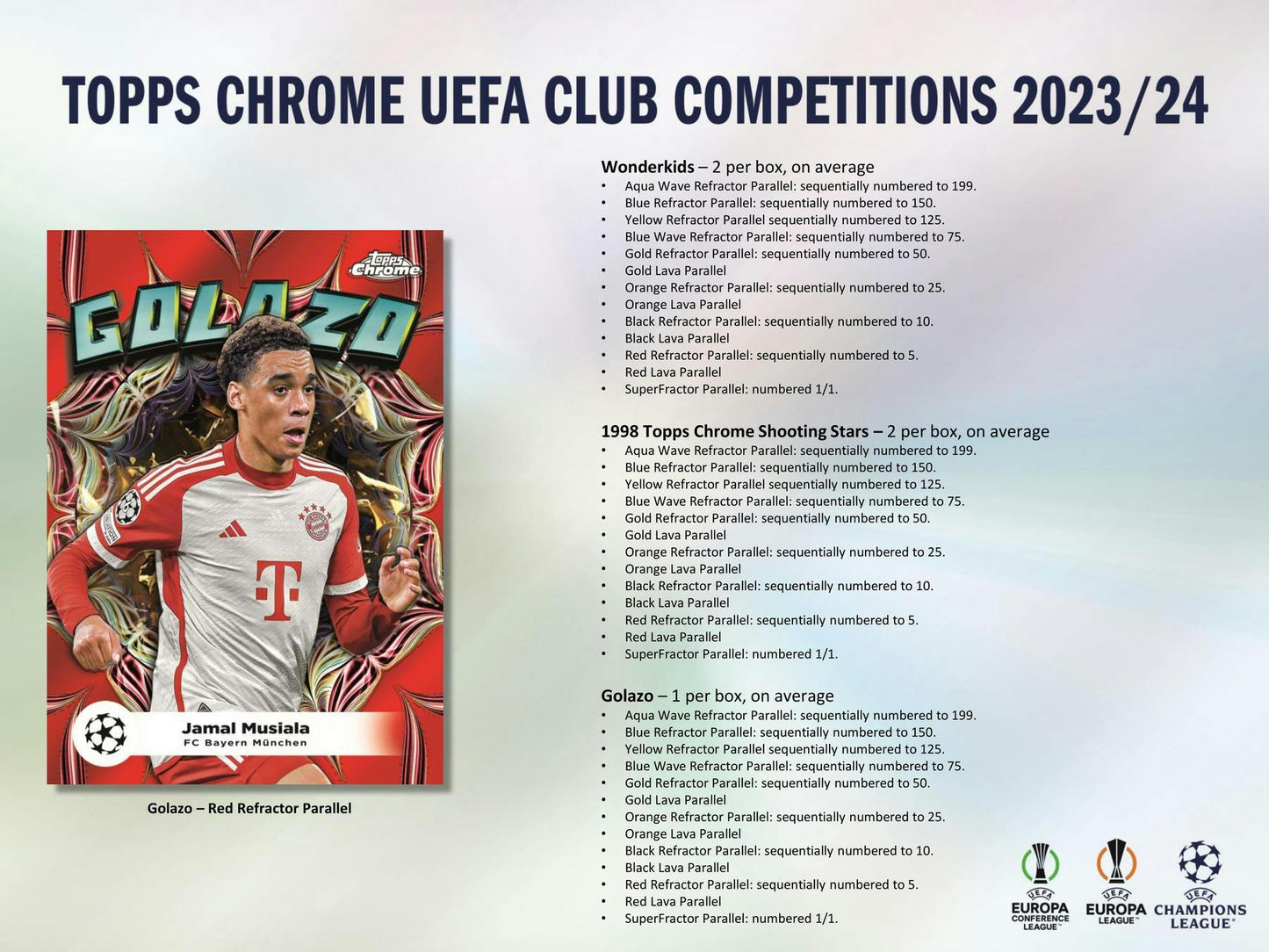 Best Deal - 2023-24 Topps Chrome UEFA Club Competitions Football Soccer Hobby Box