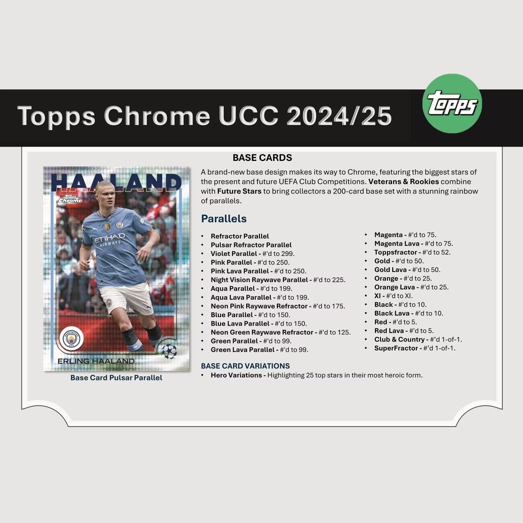 Best Deal - 2024-25 Topps Chrome UEFA Club Competitions Soccer Hobby Box
