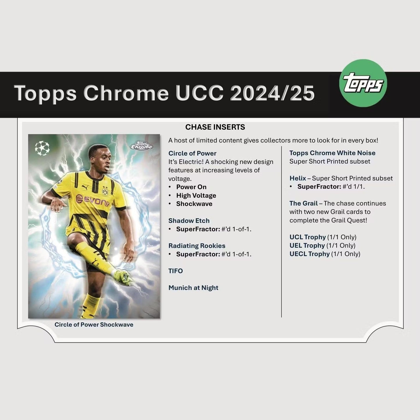 Best Deal - 2024-25 Topps Chrome UEFA Club Competitions Soccer Hobby Box