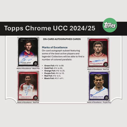 Best Deal - 2024-25 Topps Chrome UEFA Club Competitions Soccer Hobby Box