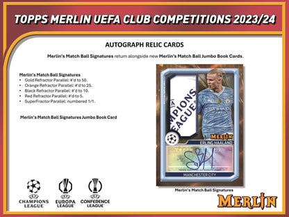 Best Deal - 2023-24 Topps UEFA Club Competitions Merlin Chrome Soccer Hobby Box