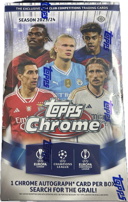 Best Deal - 2023/24 Topps Chrome UEFA Club Competitions Soccer Hobby Box