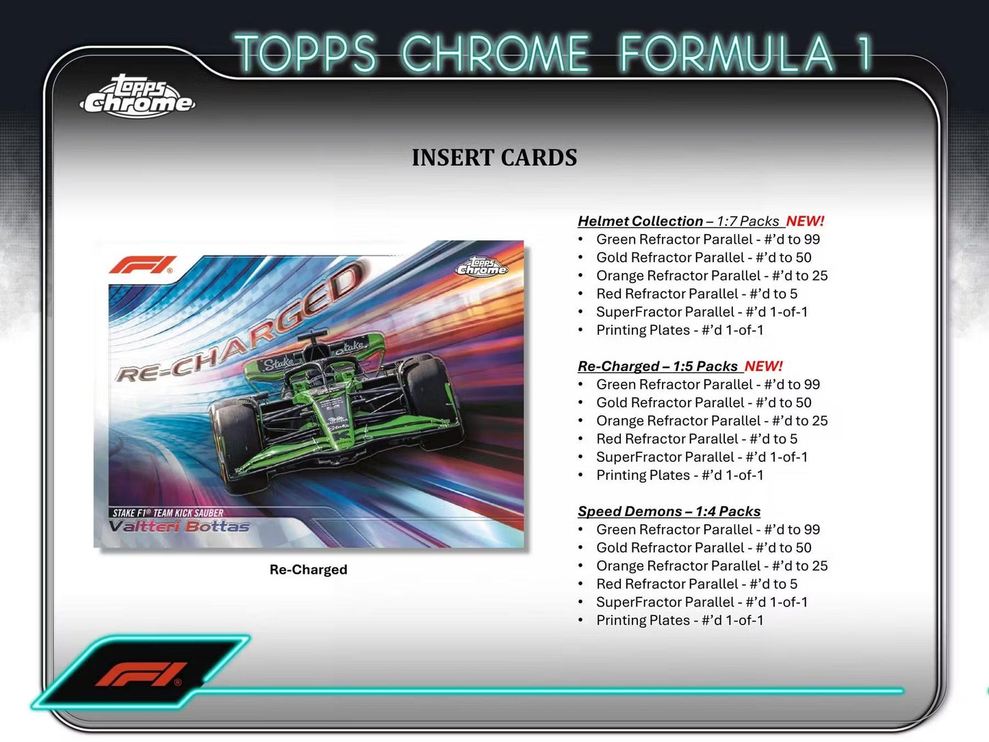 Best Deal - 2024 Topps Chrome F1 Formula 1 Hobby Box