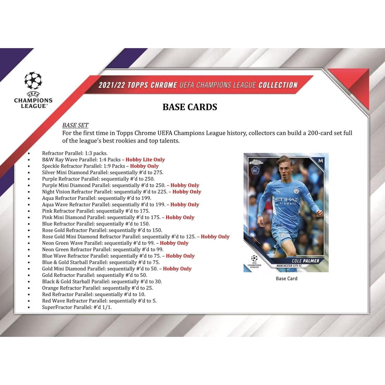 Best Deal - 2021/22 Topps UEFA Champions League Chrome Soccer Hobby Box