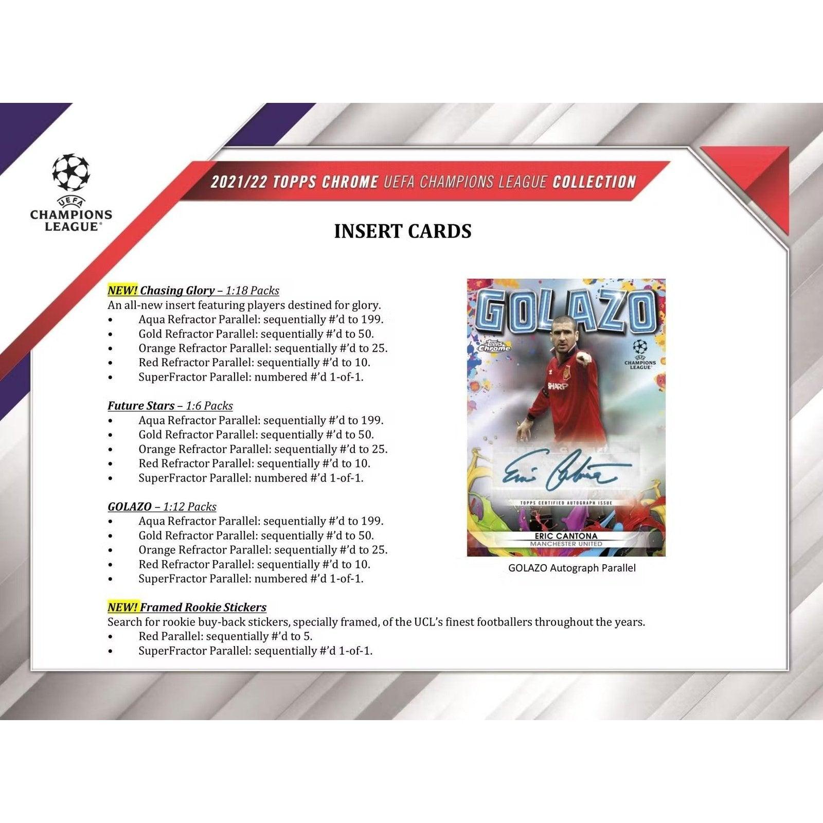 Best Deal - 2021/22 Topps UEFA Champions League Chrome Soccer Hobby Box