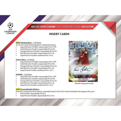 Best Deal - 2021/22 Topps UEFA Champions League Chrome Soccer Hobby Box